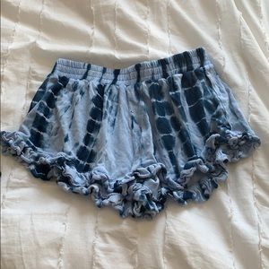 Flowers by Zoe blue tie dye shorts for kids